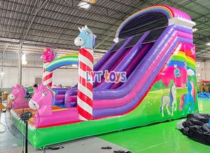 Château gonflable commercial avec toboggan, prix usine, idéal pour la <span class=keywords><strong>location</strong></span> de fêtes d'enfants - Product Image 3