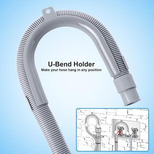 Kit de extensión de manguera de drenaje para lavavajillas a precio barato, manguera de lavadora corrugada con 4 abrazaderas y 1 soporte de manguera en forma de U - Product Image 5