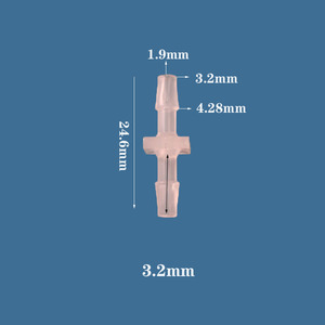 Raccordi di superficie liscia in plastica da 6mm PP direttamente attraverso i giunti per connettore per tubo di tubo minimo ordine 1 pezzo - Product Image 4