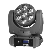 Tête led dmx pour disco mariage dj fête danse lyre lavage 7x12w RGBW 4in1 led faisceau tête mobile