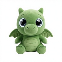 Peluche Électronique Interactive Dragon à Réponse Vocale, Cadeau Adorable pour les Fêtes, Animal en Peluche IA, Vert, Sans Toxines, Idée Boîte Surprise, Personnalisation en Gros