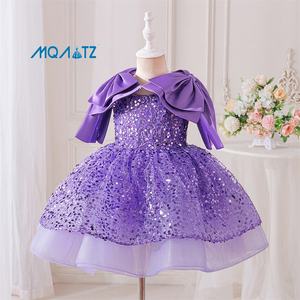 <span class=keywords><strong>Robe</strong></span> de bébé à paillettes MQATZ, design inspiré de la royauté, princesse pour les filles, fêtes d'anniversaire, célébration festive, L6080 - Product Image 5