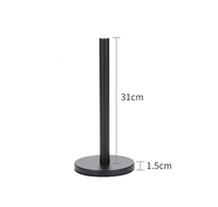Porte-rouleau de papier de soie de bureau comptoir porte-serviettes en papier en acier inoxydable noir pour porte-rouleau de cuisine