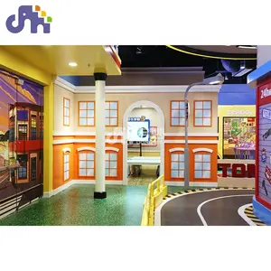 Racing theme customized children play center soft play playground indoor playground kids game