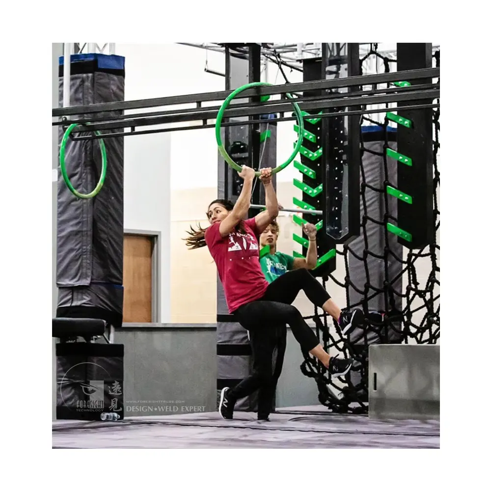 American Indoor Gym Ninja Obstacle Course Cho Trẻ Em/Người Lớn