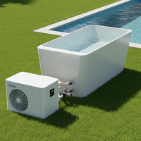 Baignoire de récupération à froid en acrylique Ambohr en promotion avec refroidisseur d'eau professionnel 1 CV pour la récupération sportive en salle de sport, à domicile, à l'hôtel, en extérieur et en intérieur