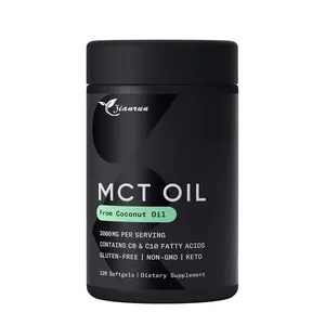 OEM Sports Research Keto MCT Oil Capsules Coconut Oil 3000mg Keto Fuel Brain Body Non-GMO Coconuts Oil Soft Capsules