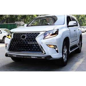 Kit de carrocería para Lexus GX460 2010-2014 actualización a 2022 Kits de carrocería de coche parachoques delantero LED faros estilo rejilla para luces traseras GX460 - Product Image 2