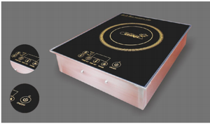Stainless Steel Eurokera France Glass Panel Free-standing Commercial 1 Burner <b>Induction</b> Cooker with LED Digital Control 3600W - Product Image 1
