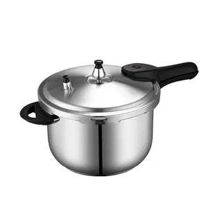 Pentola a pressione 304 in acciaio inox da 22cm 5,5 l per vendita calda a risparmio energetico Gas e pentola a induzione lucidata eco-friendly