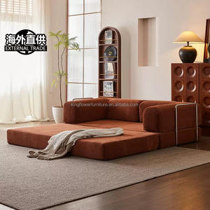 2025 Luxury Single Futon Corner Living Room Compressed Multifunctional Metal Sleeper Chair Folding Foam <strong>Sofa</strong> Bed with Arms - Product Image 4