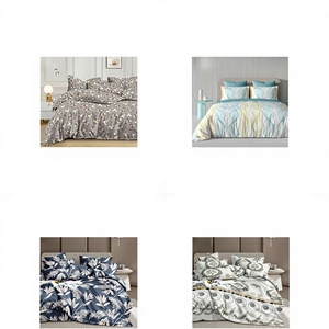 ชุดผ้าปูที่นอนคอตตอน 4 ชิ้น RICH BIRD ลายดอกไม้ พร้อมปลอกผ้านวมและปลอกหมอน สำหรับทุกฤดูกาล คอลเลคชั่นเครื่องนอนสำหรับบ้าน - Product Image 1