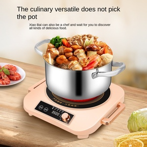 Gran oferta, Cocina de Inducción eléctrica de cerámica de un quemador, cocina multifunción de acero inoxidable sin humo, Manual de funcionamiento holandés - Product Image 5