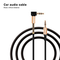3,5mm Audio Kabel 1,8 M Nylon Geflecht Auto Verstärker Aux Kabel Für Auto Telefon Tablet Headset