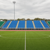 Chaises pliantes classiques pour gradins de stade avec roues, en métal et alliage d'aluminium durables, pour le visionnage quotidien des événements sportifs