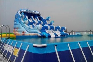 Sân chơi di động hồ bơi Inflatable <span class=keywords><strong>Slide</strong></span> cho <span class=keywords><strong>inground</strong></span> hồ bơi thể thao dưới nước thiết bị cũ công viên nước CHƠI thiết bị - Product Image 6