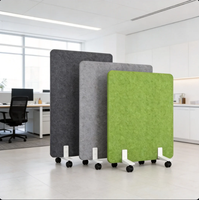 Panneau Acoustique Moderne Autoportant en Polyester, Absorbeur Sonore Roulant pour Hôtels, Studios d'Enregistrement et Salles de Cinéma Maison