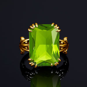 Квадратный Бирюзовый Голубой топаз камень ручной работы 925 стерлингового серебра ювелирные изделия Золотое кольцо старинные ювелирные изделия - Product Image 4