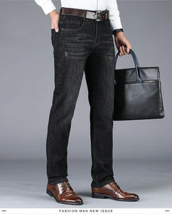 بنطلون جينز رجالي طويل فضفاض 100% قطن إسترتش مستقيم تصميم مخصص للرجال - Product Image 4