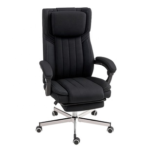 Sedia <span class=keywords><strong>da</strong></span> <span class=keywords><strong>Ufficio</strong></span> Girevole Vintage di Lusso in Pelle PU e Tessuto PVC, <span class=keywords><strong>Poltrona</strong></span> Direzionale con Poggiapiedi, Set Scrivania e Sedia <span class=keywords><strong>da</strong></span> <span class=keywords><strong>Ufficio</strong></span> - Product Image 1