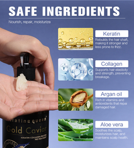 מוק נמוך הסיטונאי לחות מסיכת שיער/קוויאר אנטי אייג 'ינג מסכת שיער אורגני טיפול קרטין 800 מ "ל - Product Image 5