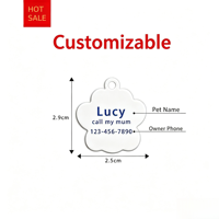 Individuell Gestaltbare PVC-Hundemarke mit QR-Code zur Vermeidung von Verlust, Anpassbare Haustier-ID-Marke