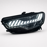 Ensemble de phares LED BK pour Audi A6 2012-2015, style RS, DRL dynamique, lentille de projecteur Bi LED, clignotant séquentiel, plug and play