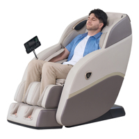 Silla de Masaje 3D SL-Track Moderna con Entrega Rápida en 7 Días, Stock en China, 16 Programas Automáticos, Gravedad Cero, Calefacción, 24-26 Bolsas de Aire