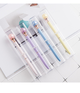 Grande perle stylo à bille cadeau d'affaires de luxe Logo personnalisé publicité stylo en métal perle sceptre de la reine stylos à bille - Product Image 4