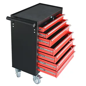 Tool Sets Lockable Rolling Roller Tool Set Cabinet With 7 Drawers And Universal Wheels