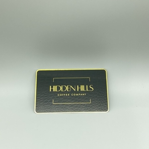 ซัพพลายเออร์นามบัตรโลหะสลักโลโก้ด้วยเลเซอร์แบบบางดีไซน์ล่าสุด