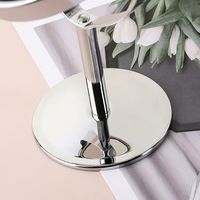 Miroir de maquillage de table avec éclairage LED grossissant 1X/10X, miroir cosmétique ovale chromé argenté, taille personnalisée, nouveau modèle 2023, pour montage mural DIY