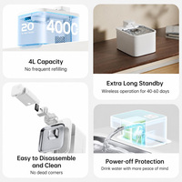 Nouvelle Fontaine à Eau Automatique pour Animaux de Compagnie 2026, 4L, Sans BPA, pour Intérieur, Multi-Chats, Distributeur d'Eau Intelligent 4L, Logo Personnalisable, Vente en Gros