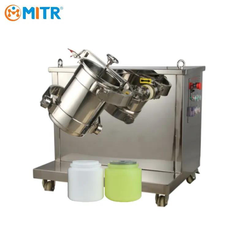 MITR Factory Direct 500ML To 20L Lab Vacuum Planetary Mixer Three Dimensional 3D Powder Mixer With Polyurethane Nylon Jar