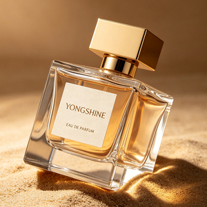 Flacon de <span class=keywords><strong>parfum</strong></span> transparent carré personnalisé, fond lourd, OEM, flacon de <span class=keywords><strong>parfum</strong></span> en verre carré de luxe, logo personnalisé - Product Image 2