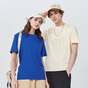 Phổ Biến Nhất T-Shirt Mutil Màu Mềm Chải Kỹ Nhỏ Gọn Cotton T Áo Sơ Mi Vòng Cổ Ngắn Tay Áo Áo Thun Trống - Product Image 2