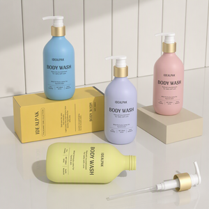 Vente en gros de flacons de shampooing en plastique PET de 500 ml avec impression à l'écran et pulvérisateur à pompe pour l'emballage de lotion cosmétique - Product Image 4