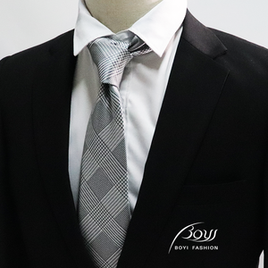 Cravates de style identique pour hommes en gros d'usine pour vêtements de cérémonie d'affaires, tenue professionnelle, costumes, cravates rayées - Product Image 4