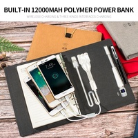 Cadeaux d'entreprise avec logo Journal électronique personnalisé 2023 Smart Powerbank Notebook avec chargeur sans fil Usb