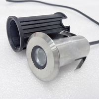 Lumière LED encastrée sous-marine pour piscine en acier inoxydable 304, 1W 3W, garantie 2 ans, installation DIY, lampe de sol
