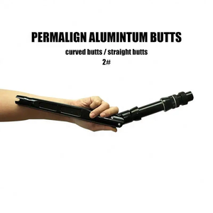 Toptan 2 #4 # alüminyum düz ve bükülmüş kolu ayarlanabilir derin deniz balıkçılık Trolling çubuk kavisli popo - Product Image 1