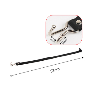 BDSM Kölelik Güç Artışı Yamamoto Siyah Unisex Elastik Kayışlı Seks Oyuncağı Paslanmaz Çelik Başlık Rol Yapma Burun Kancası - Product Image 2