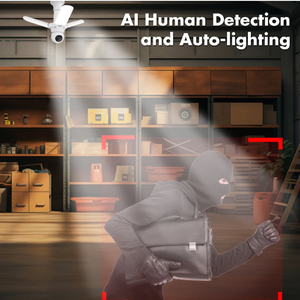 Cámara DE SEGURIDAD WIFI inteligente de 5MP 2K HD Video IP inalámbrica CCTV E27 bombilla reflector hogar visión nocturna vigilancia nube para interior - Product Image 5