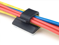 Pince de câble en silicone auto-adhésive 3M Pince d'organisation de câble en plastique nylon pour le câblage de la voiture