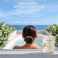 Vente en gros de sel de bain minéral cristallin pour le corps, 21 oz, Naturals Exfoliating Therapy, soulage les douleurs et les courbatures