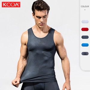 Custom Printed Stretchy Sleeveless Tank Tops for <strong>Men</strong> Quick-drying Undershirt Tops - Product Image 1
