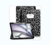 Smart Slim Trifold Stand Soft Case pour iPad Air 13 Inch Case M2 2024, pour iPad Pro 12.9 Inch Case
