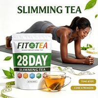 Thé Fit Tea en sachets de 28 jours, thé aux herbes, soutien digestif, plantes naturelles, thé minceur doux