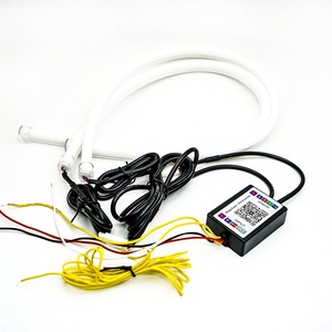 ไฟเดย์ไลท์แบบรีโมทคอนโทรล ไฟเลี้ยวแบบไหล 30 ซม. 45 ซม. RGB ไฟนำทางแบบ LED สำหรับรถยนต์ - Product Image 6