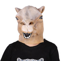 Masque en latex pour transgenres, Masque en latex chameau, Masque en latex prédateur, Masque animal en latex, Masque cheval, Masque intégral pour Halloween, Masque de fête amusant